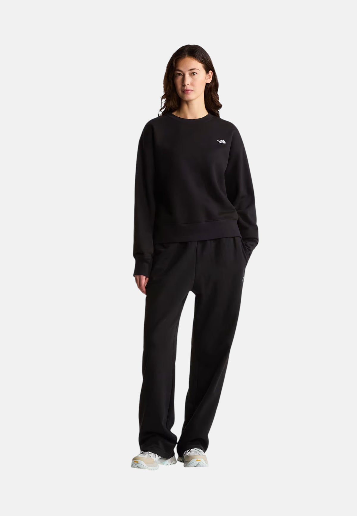 Felpa The North Face oversize Essential Simple Dome Boxy da donna Black