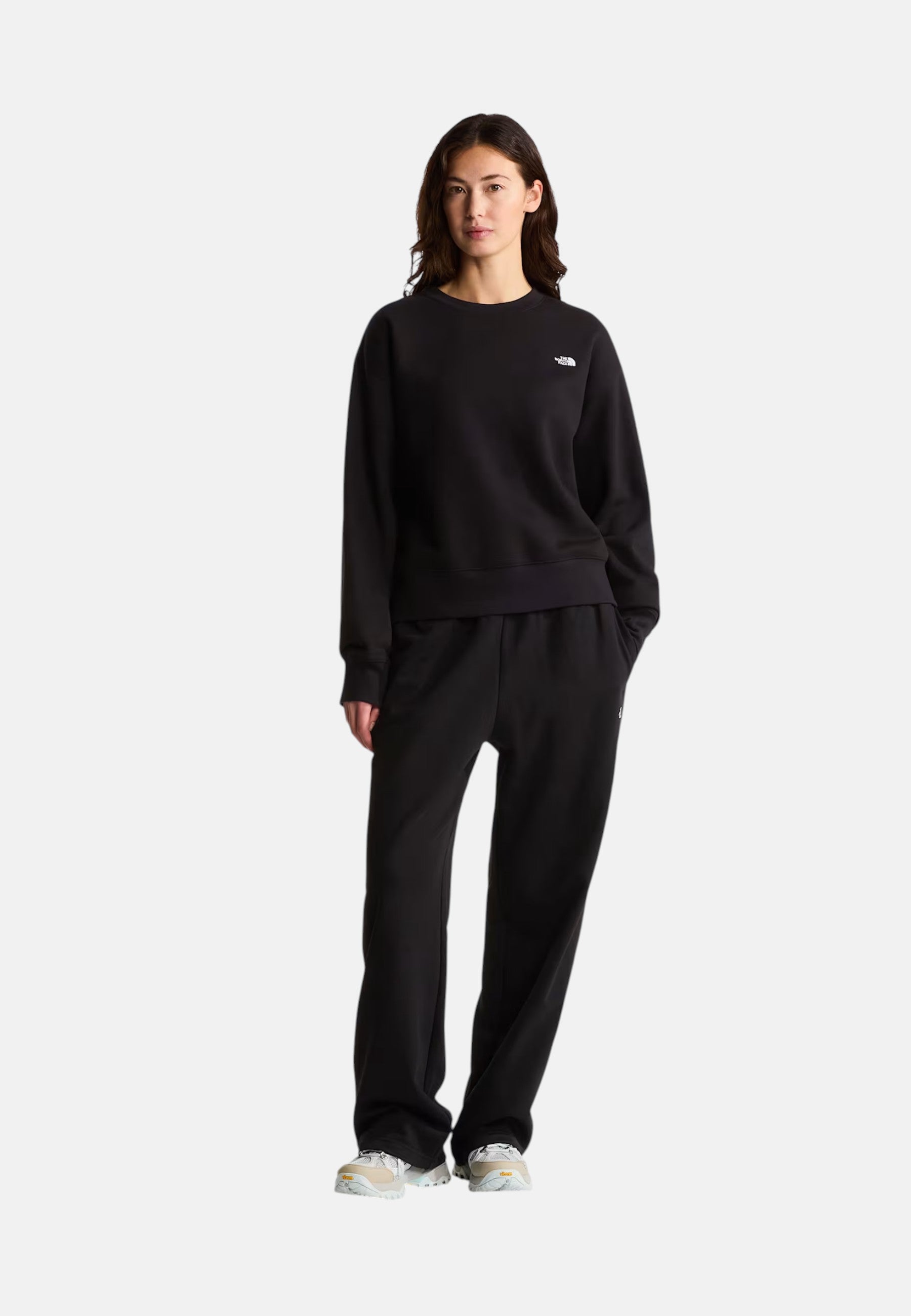 Felpa The North Face oversize Essential Simple Dome Boxy da donna Black
