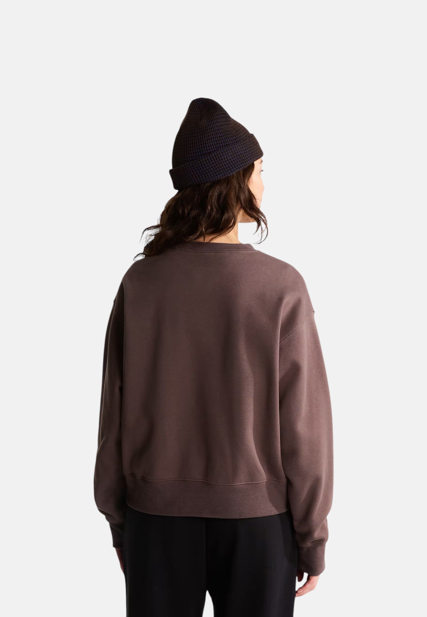 Felpa The North Face oversize Essential Simple Dome Boxy da donna Smokey Brown