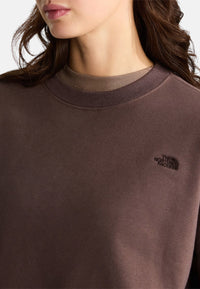 Felpa The North Face oversize Essential Simple Dome Boxy da donna Smokey Brown