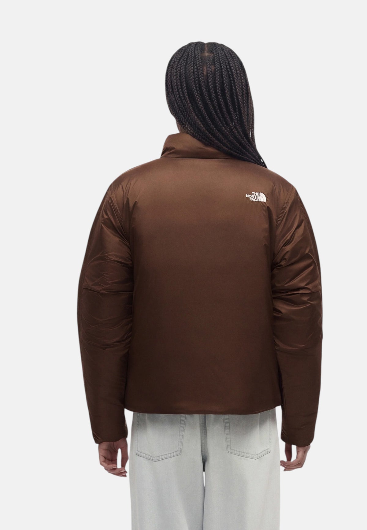 Piumino Donna in Tessuto Tecnico Donna The North Face Smokey Brown