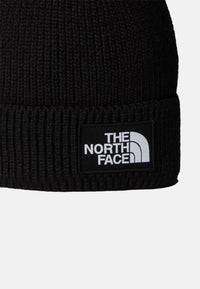 Berretto con risvolto e logo box TNF Black
