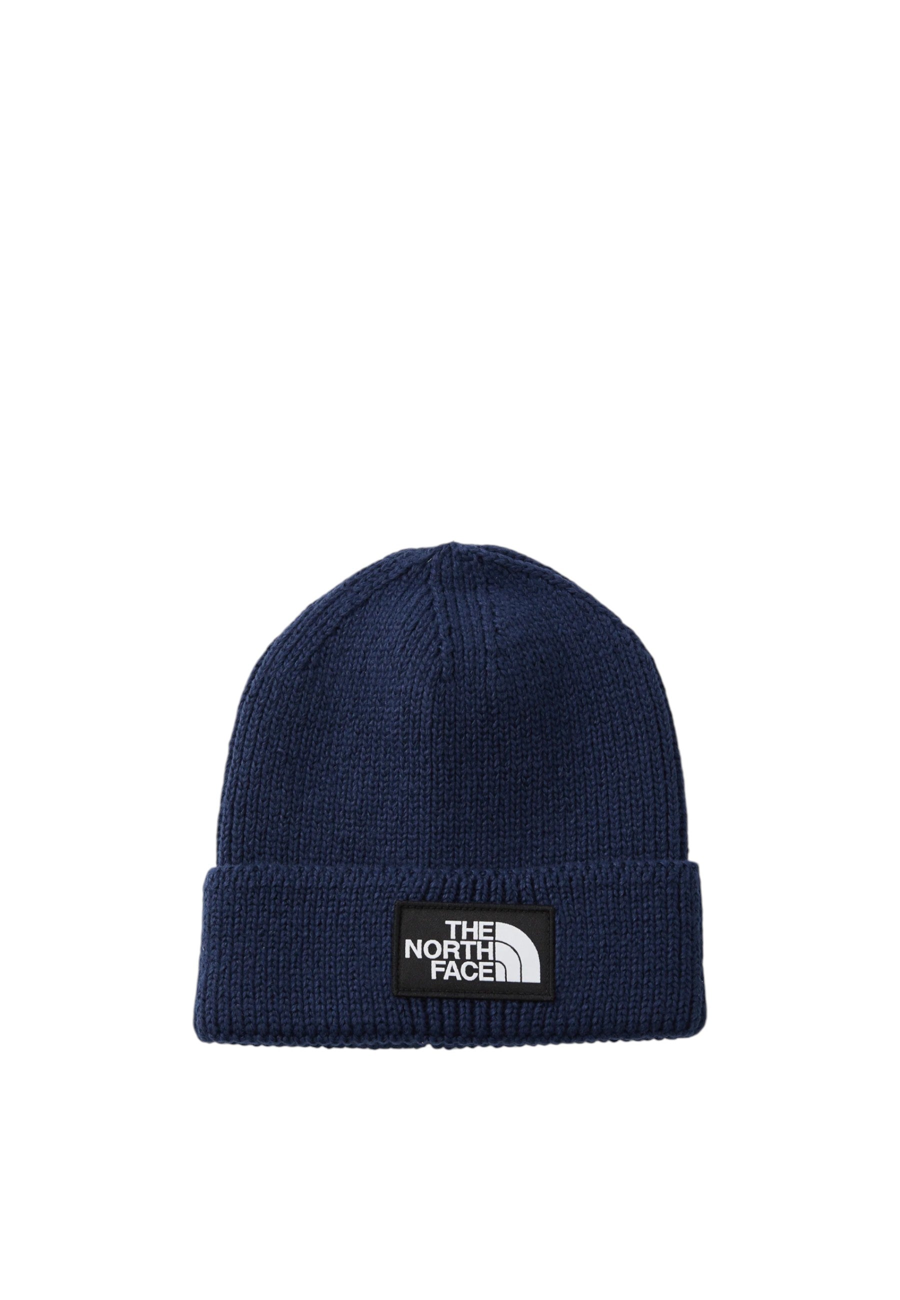 Berretto con risvolto e logo box TNF Navy