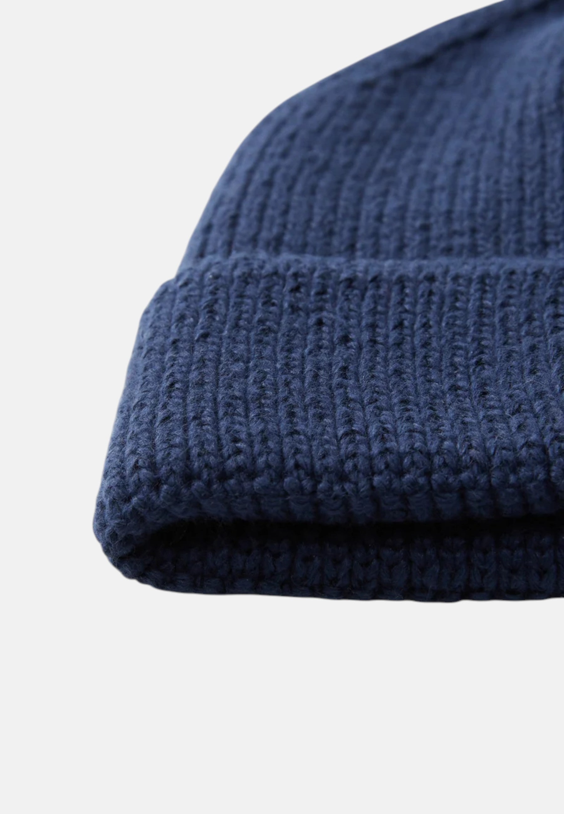 Berretto con risvolto e logo box TNF Navy