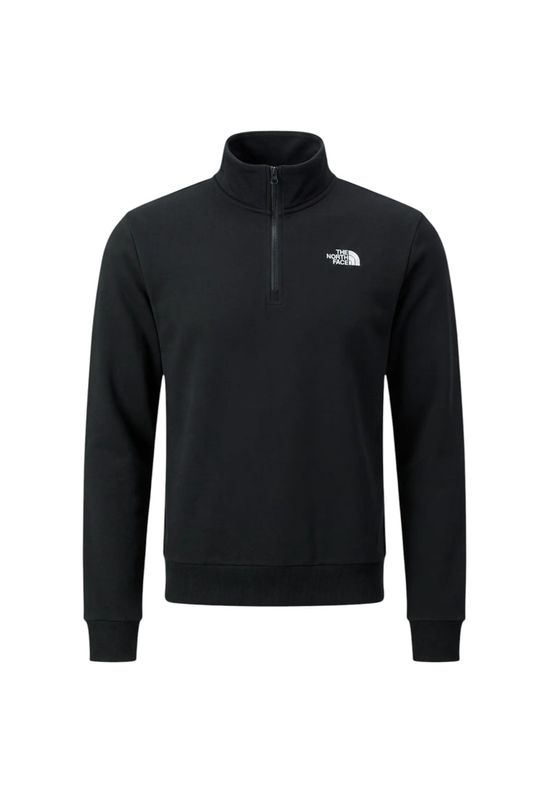Felpa da uomo Regular con cerniera a ¼ The North Face Black