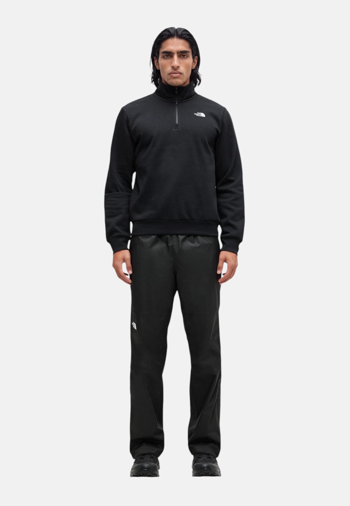 Felpa da uomo Regular con cerniera a ¼ The North Face Black