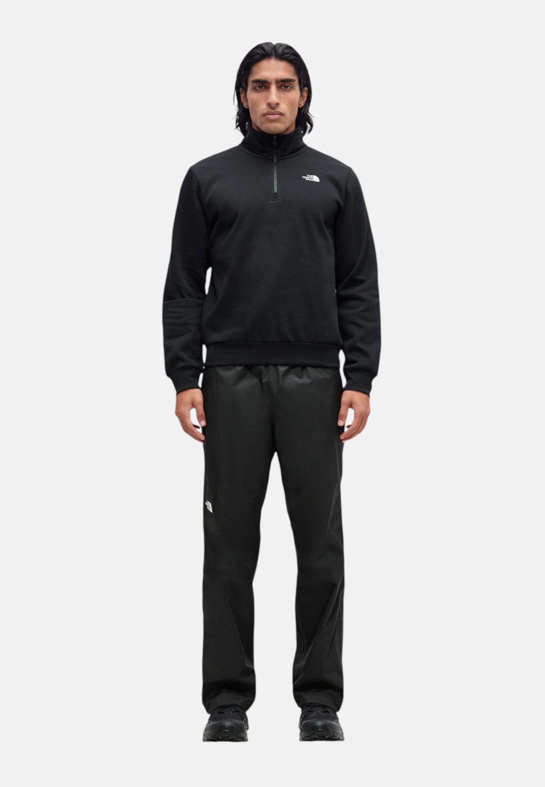 Felpa da uomo Regular con cerniera a ¼ The North Face Black