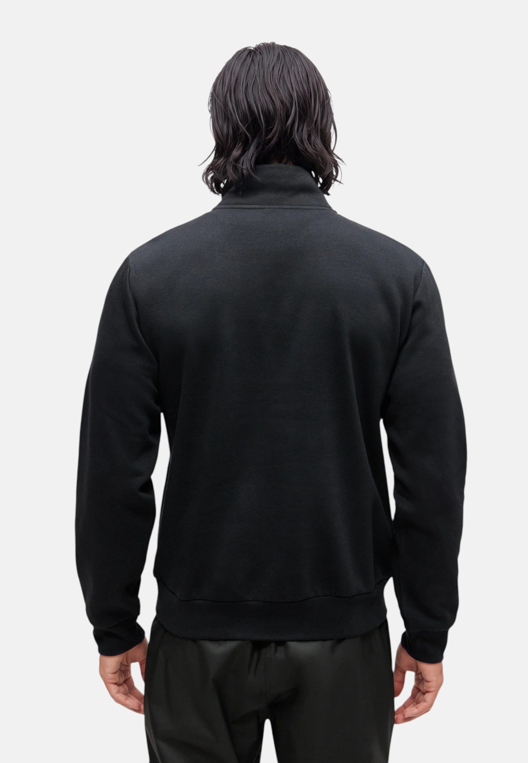 Felpa da uomo Regular con cerniera a ¼ The North Face Black