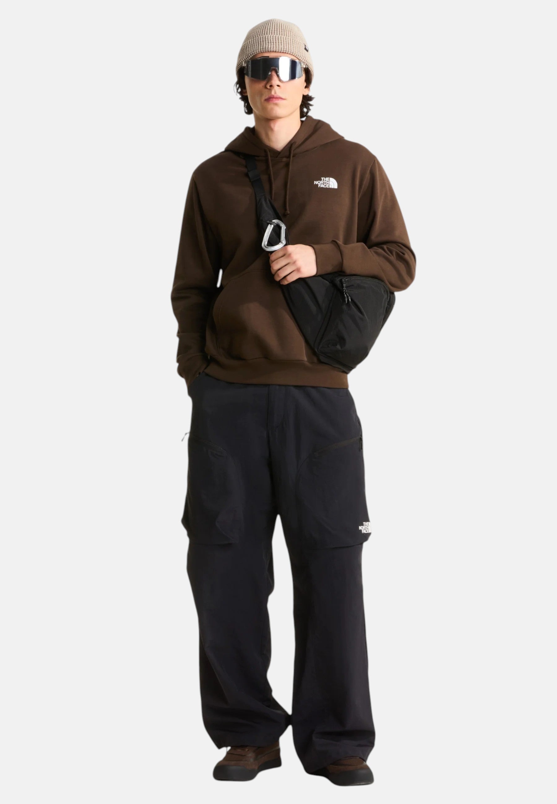Felpa con cappuccio The North Face Evolution Box NSE Regular Dark Chestnut