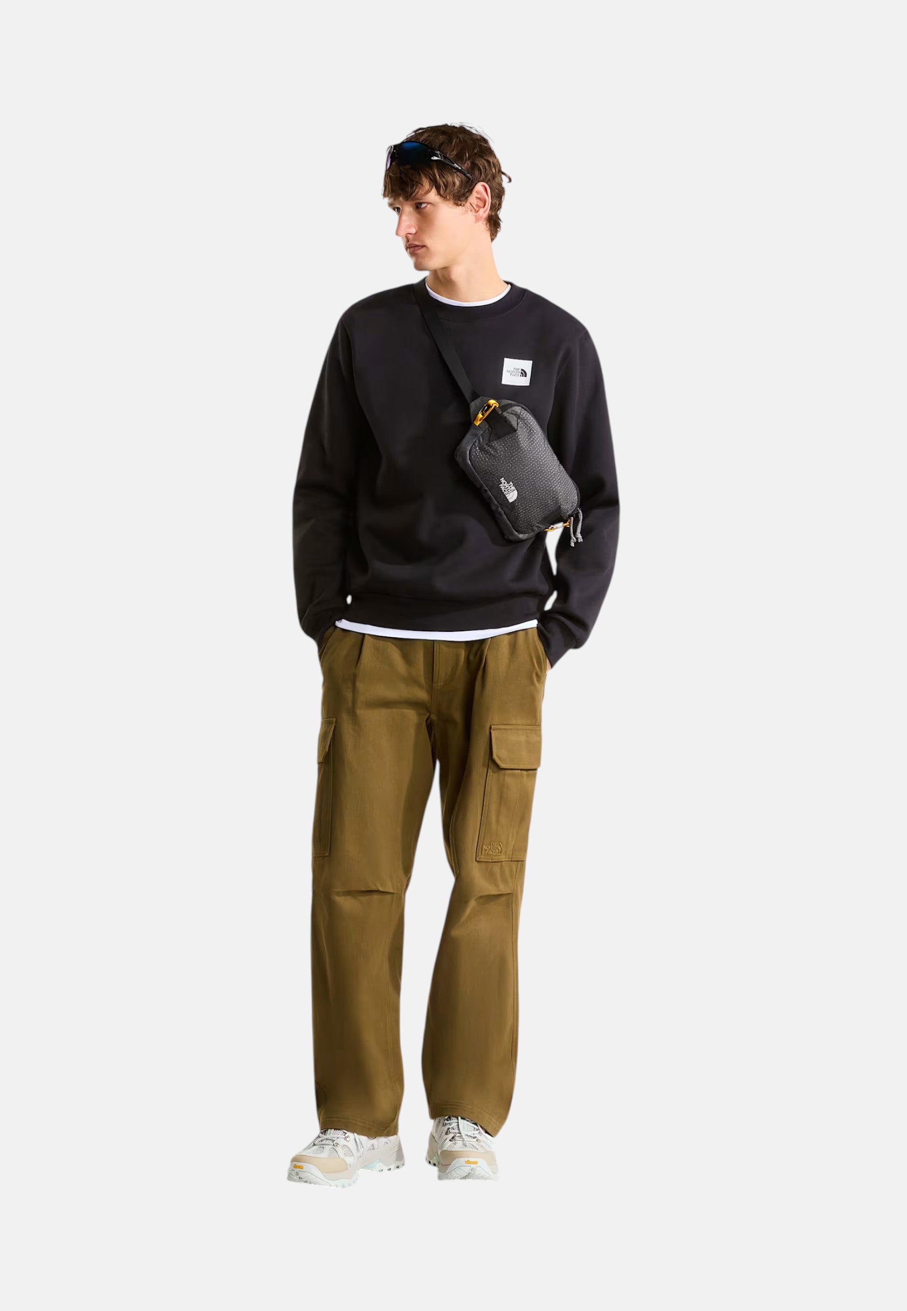 Felpa Box Half Dome Regular da uomo The North Face Black