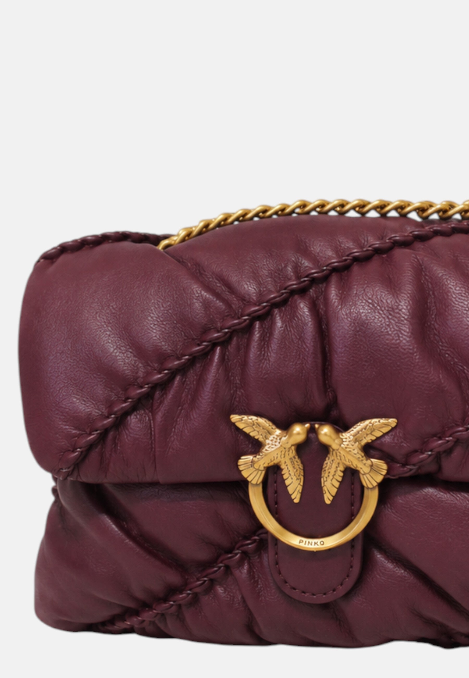Pinko  Borsa LOVE BAG PUFF MINI ribes-intenso da donna con motivo trapuntato Ribes/oro
