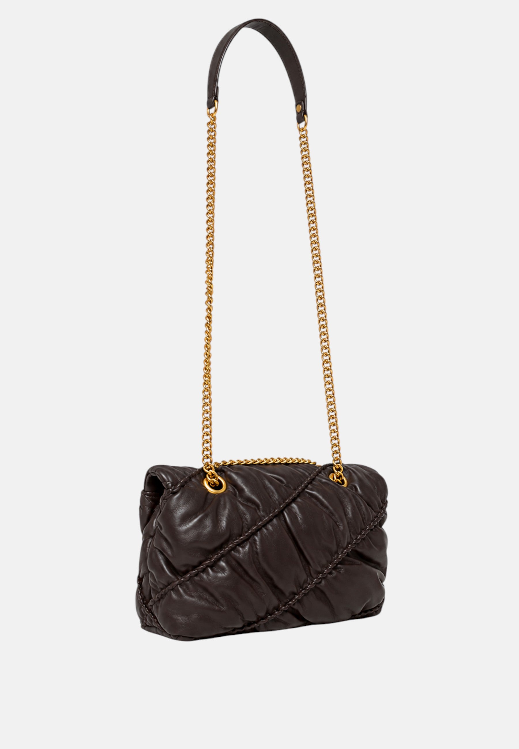 Pinko  Borsa LOVE BAG PUFF MINI ribes-intenso da donna con motivo trapuntato Marrone/oro