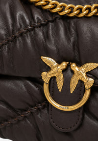 Pinko  Borsa LOVE BAG PUFF MINI ribes-intenso da donna con motivo trapuntato Marrone/oro