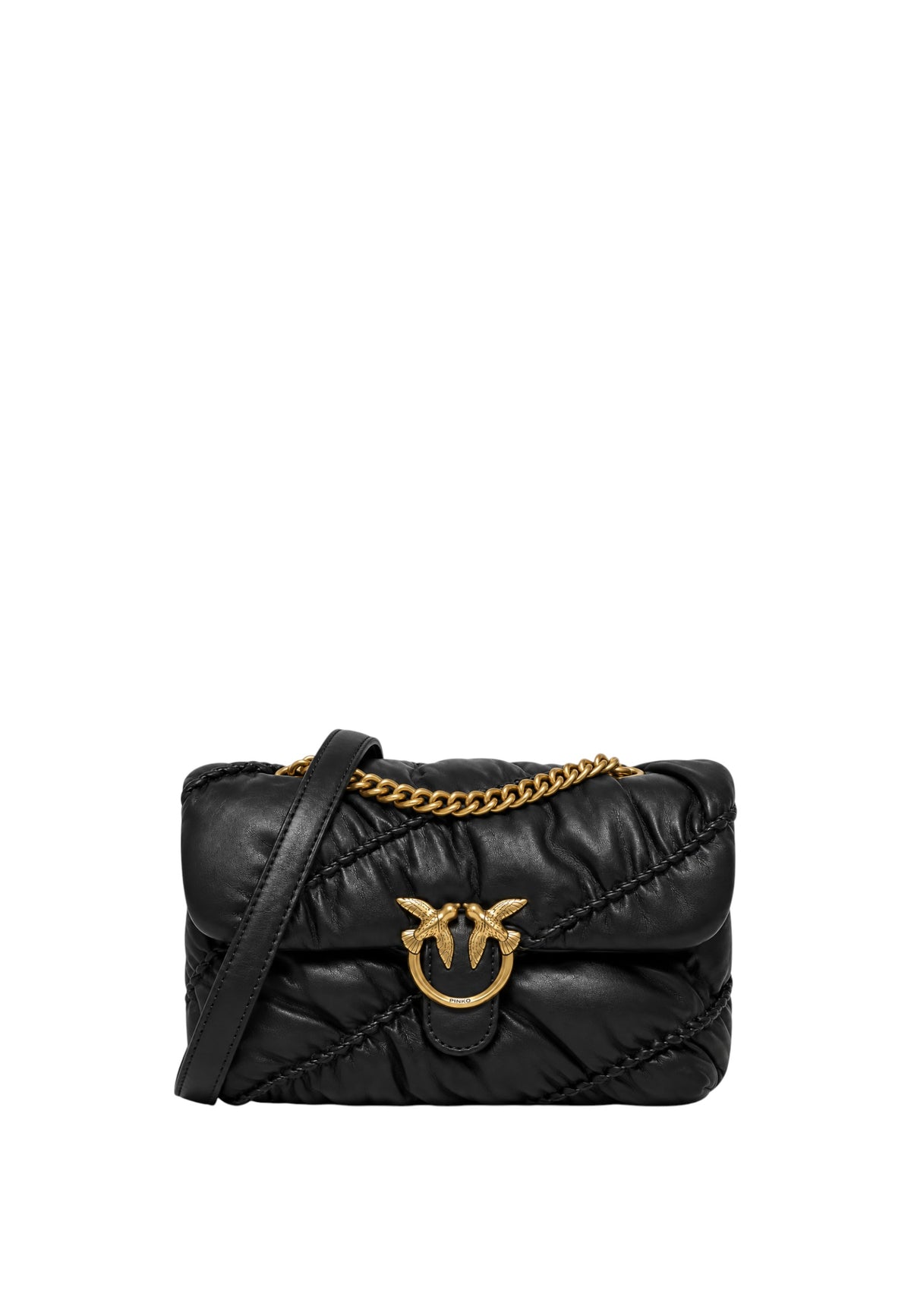 Pinko  Borsa LOVE BAG PUFF MINI ribes-intenso da donna con motivo trapuntato Nero/oro