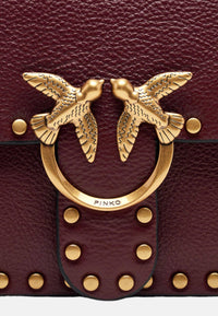 Borsa a spalla in pelle con Tracolla Pinko Ribes/oro