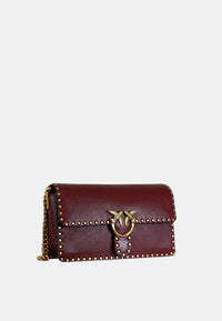 Borsa donna Love One Slouchy in pelle PINKO Ribes/oro