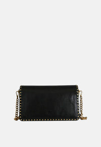 Borsa donna Love One Slouchy in pelle  PINKO Nero/oro