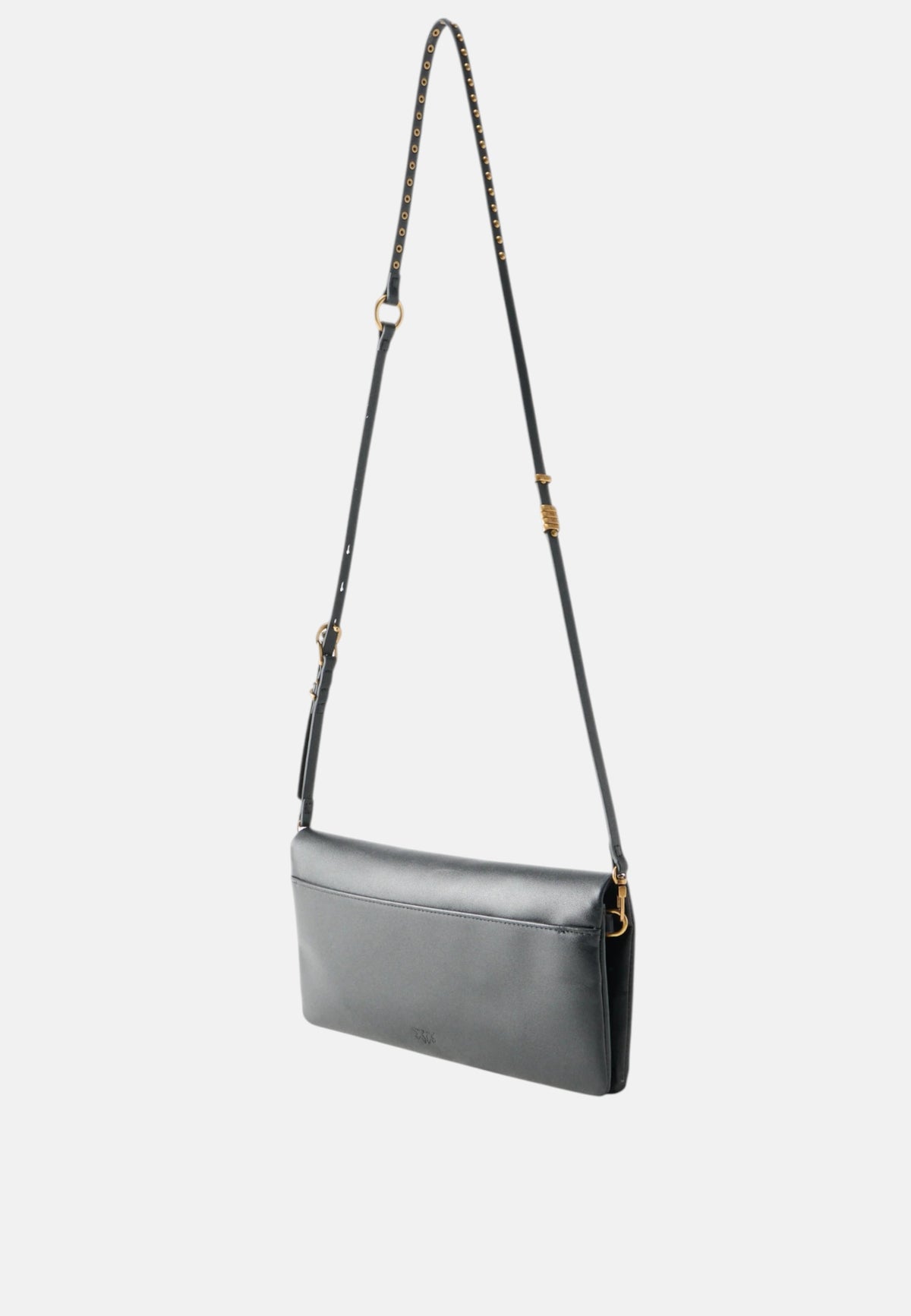 Pinko Pochette a tracolla media Love Bag Click Soft Horizontal in pelle Nero/oro
