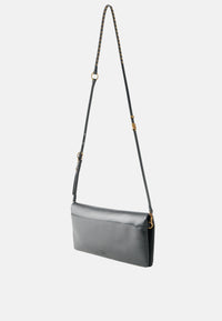 Pinko Pochette a tracolla media Love Bag Click Soft Horizontal in pelle Nero/oro