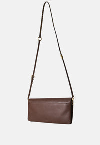 Pinko Pochette a tracolla media Love Bag Click Soft Horizontal in pelle Castano/oro
