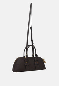 Borsa A mano Escape piccola in pelle Pinko Marrone/oro