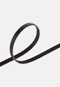 Cintura Donna in pelle con mini borchie 1cm Pinko Nero/light Oro