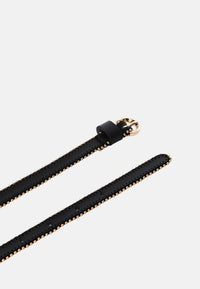 Cintura Donna in pelle con mini borchie 1cm Pinko Nero/light Oro