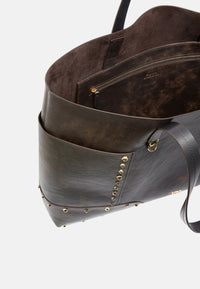 Borsa a spalla Pinko Donna Dark Brown/oro