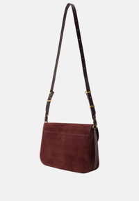 Borsa a Tracolla in pelle di Vitello da Donna Pinko Borgogna/oro