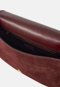 Borsa a Tracolla in pelle di Vitello da Donna Pinko Borgogna/oro