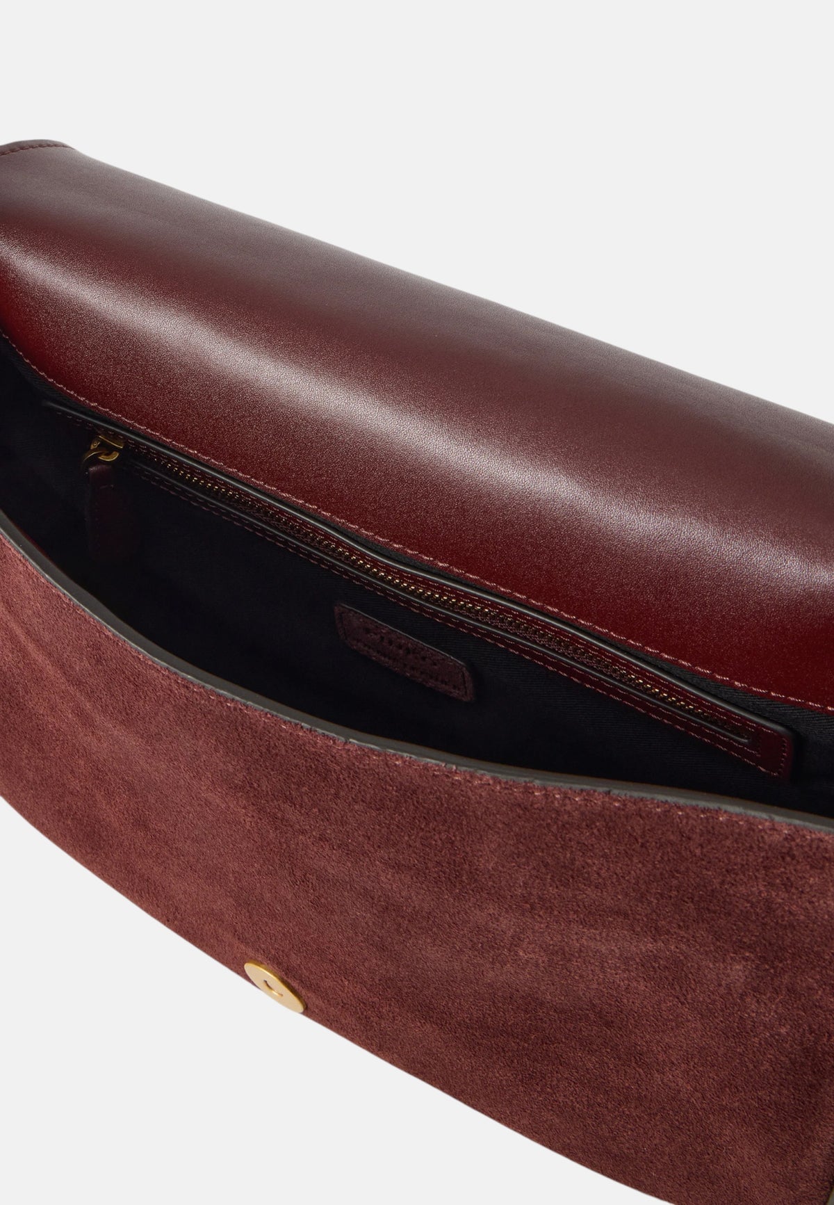 Borsa a Tracolla in pelle di Vitello da Donna Pinko Borgogna/oro
