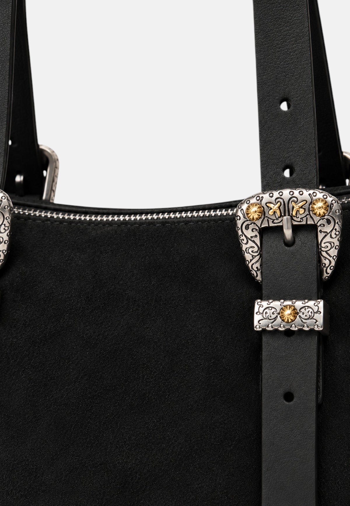 Borsa a spalla Mini in Pelle Scamosciata Donna PINKO Nero/nickel