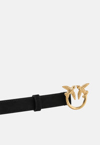 Cintura in Pelle Bovina da Donna Pinko Nero Lim/oro