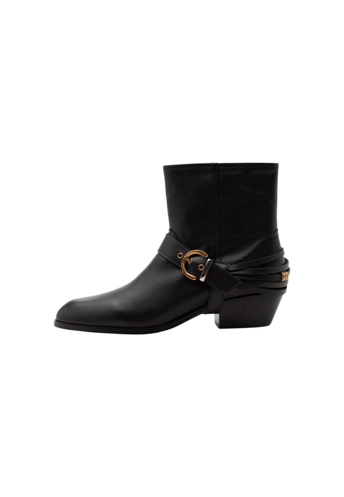 Stivaletti in Pelle con Logo PINKO Black