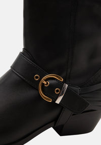 Stivaletti in Pelle con Logo PINKO Black
