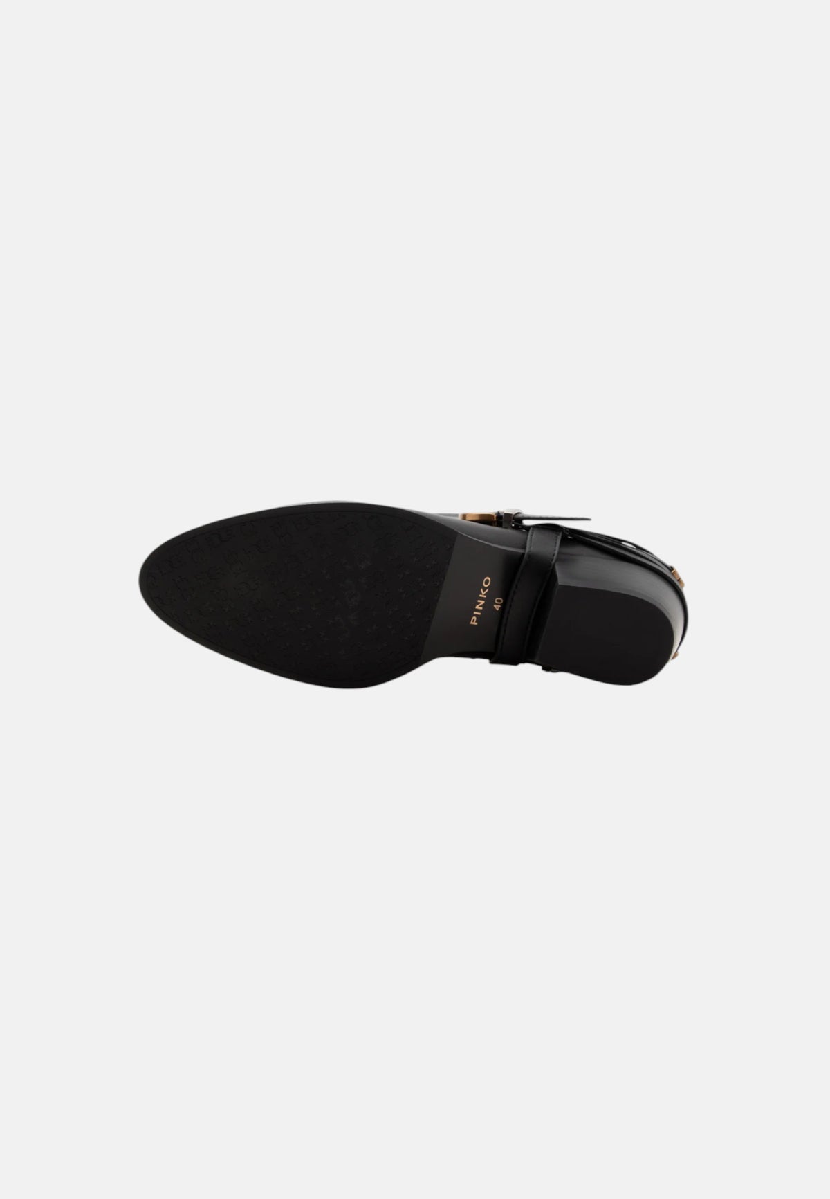Stivaletti in Pelle con Logo PINKO Black