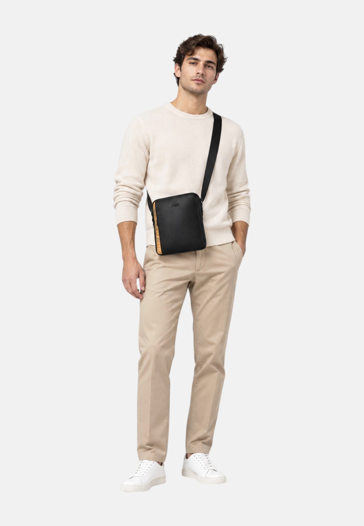 Borsello In Pelle Alviero Martini 1a Classe Nero