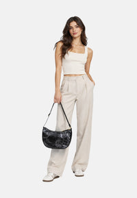 Borsa a Tracolla in EcoPelle Alviero Martini 1a Classe Nero