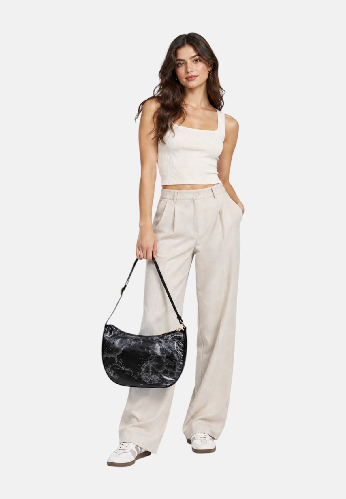 Borsa a Tracolla in EcoPelle Alviero Martini 1a Classe Nero