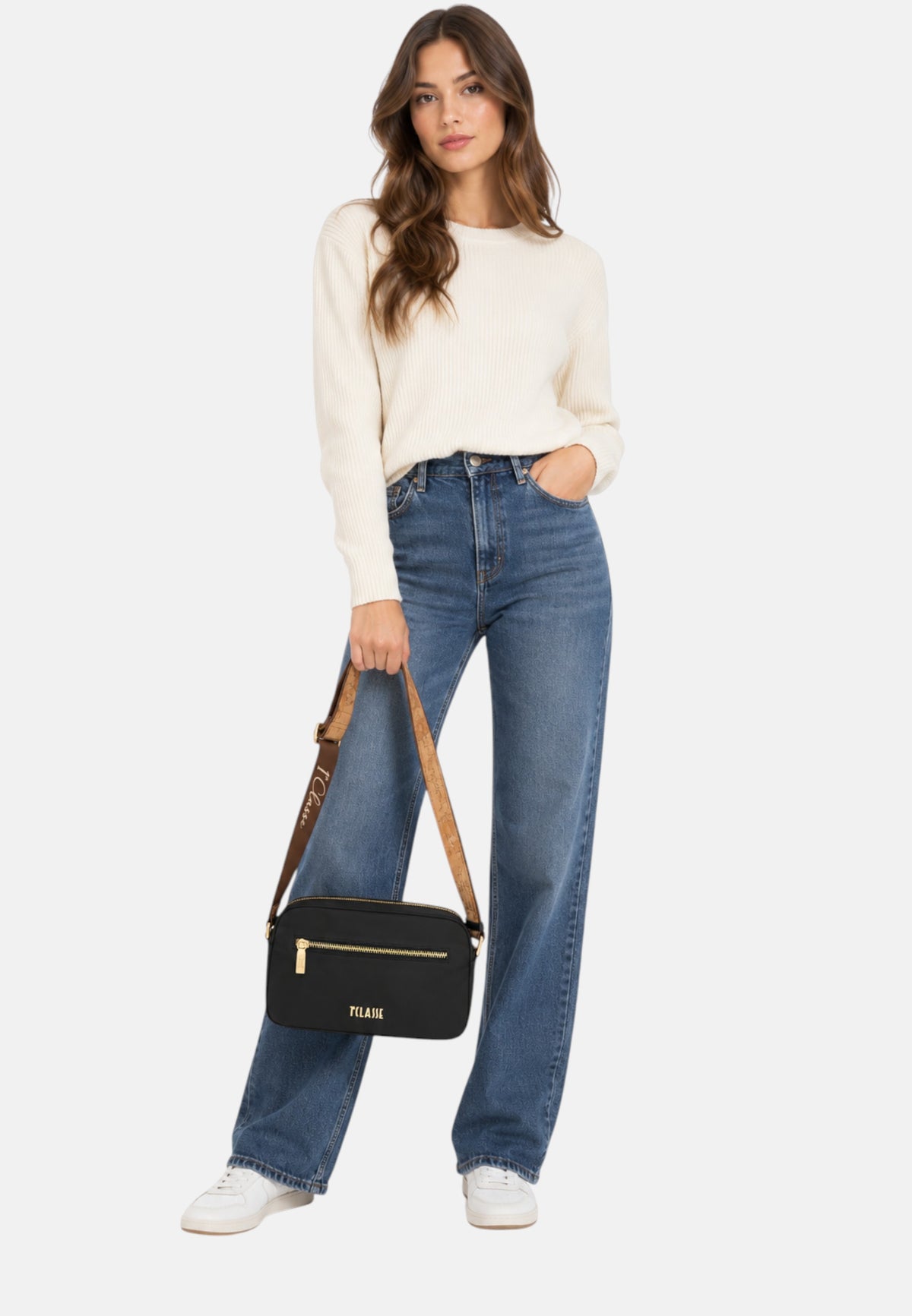 Borsa a Tracolla da Donna ALVIERO MARTINI 1A CLASSE Nero
