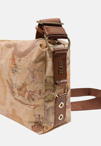 Borsa a spalla da donna con Stampa GeoClassic ALVIERO MARTINI 1A CLASSE Castagna
