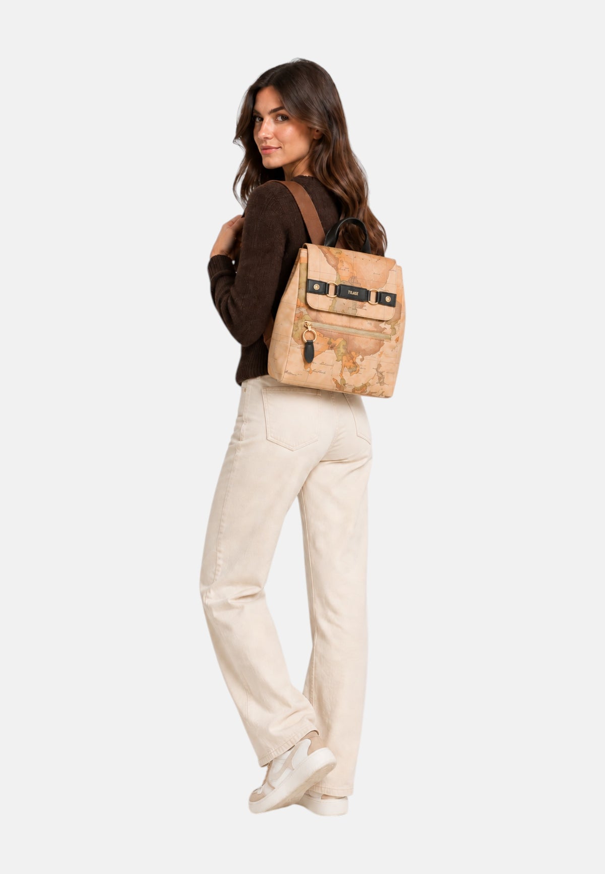 ALVIERO MARTINI 1A CLASSE Zaino Donna Beige Marrone Nero Nero