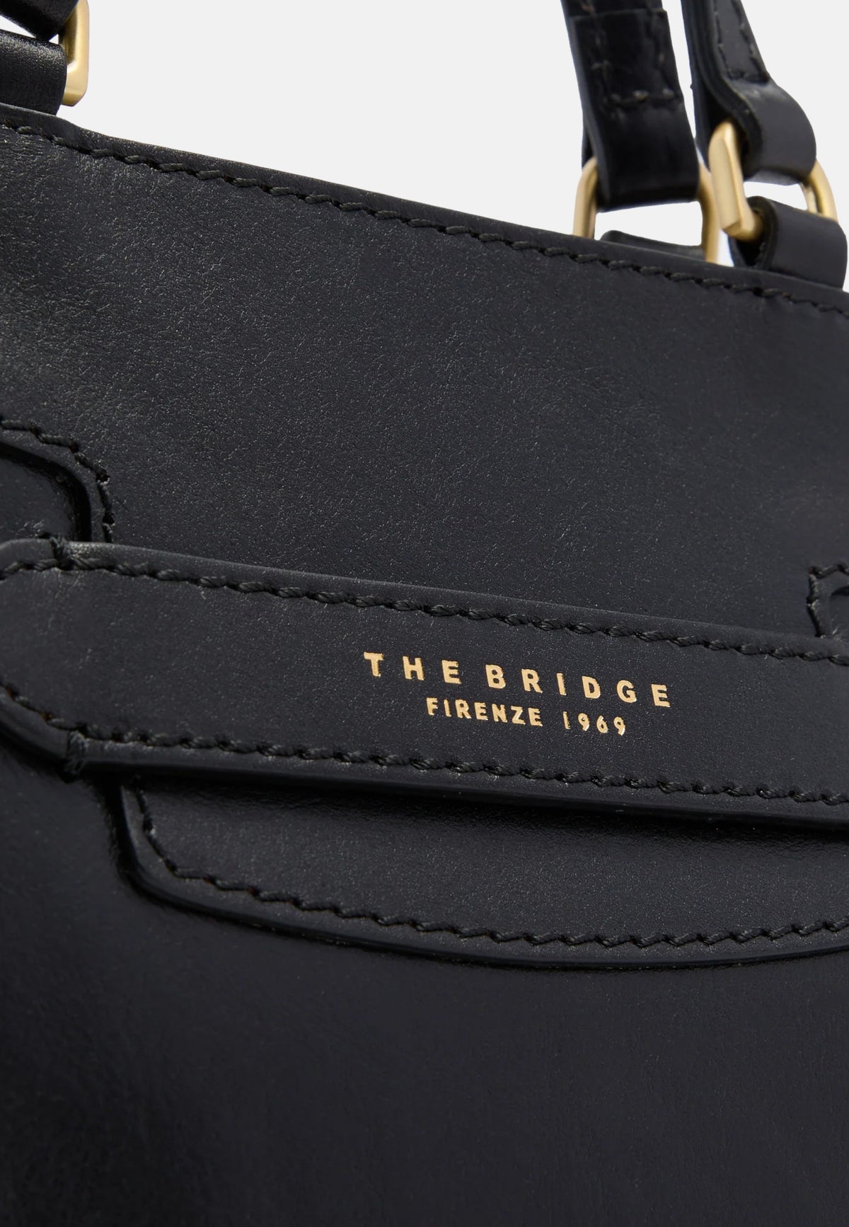 Borsa a Mano Donna The Bridge Nero/oro