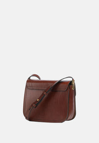 "The Bridge borsa a tracolla in pelle "Mia" Marrone/oro"