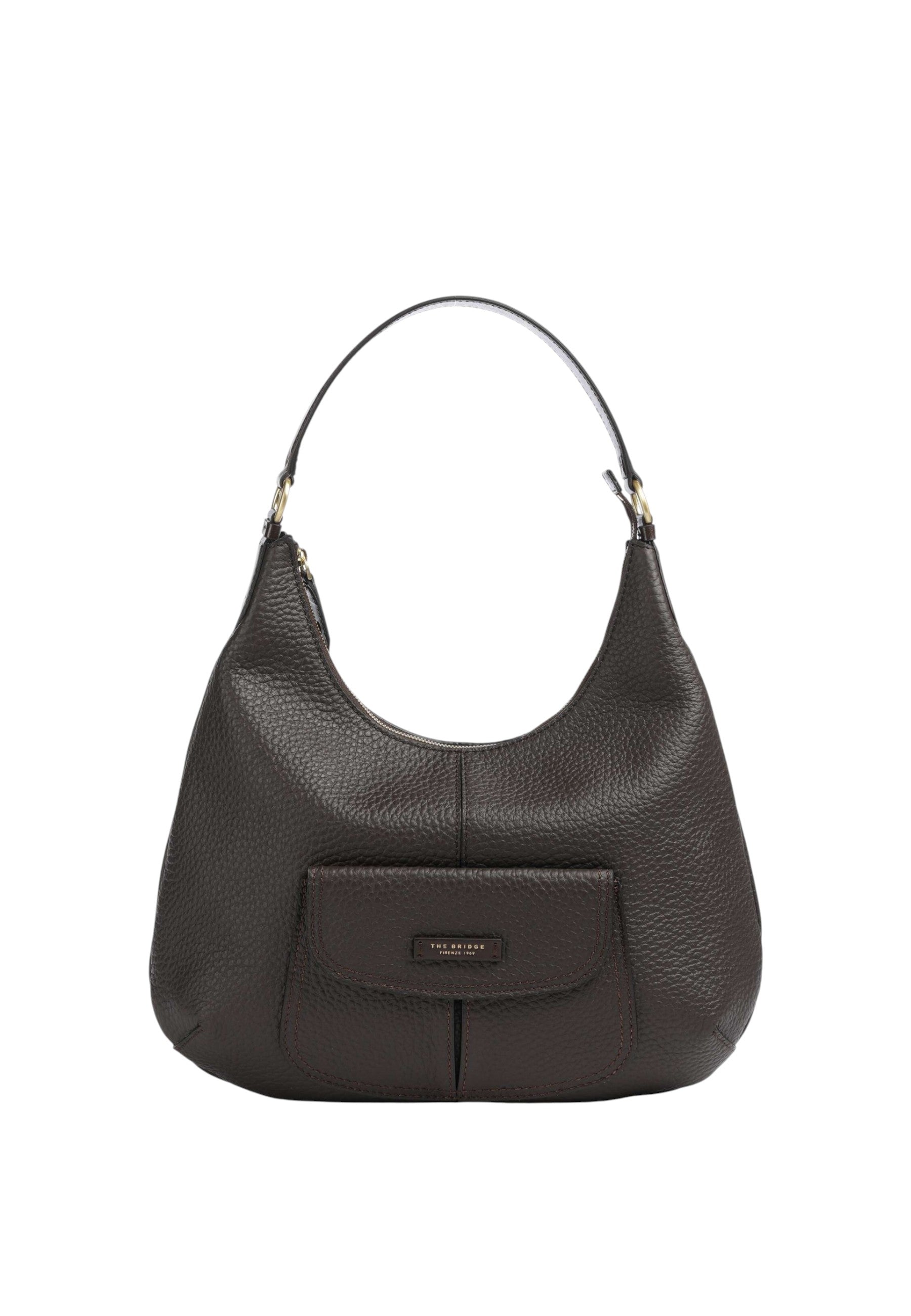 Martina borsa a spalla Grande The Bridge Moka/oro