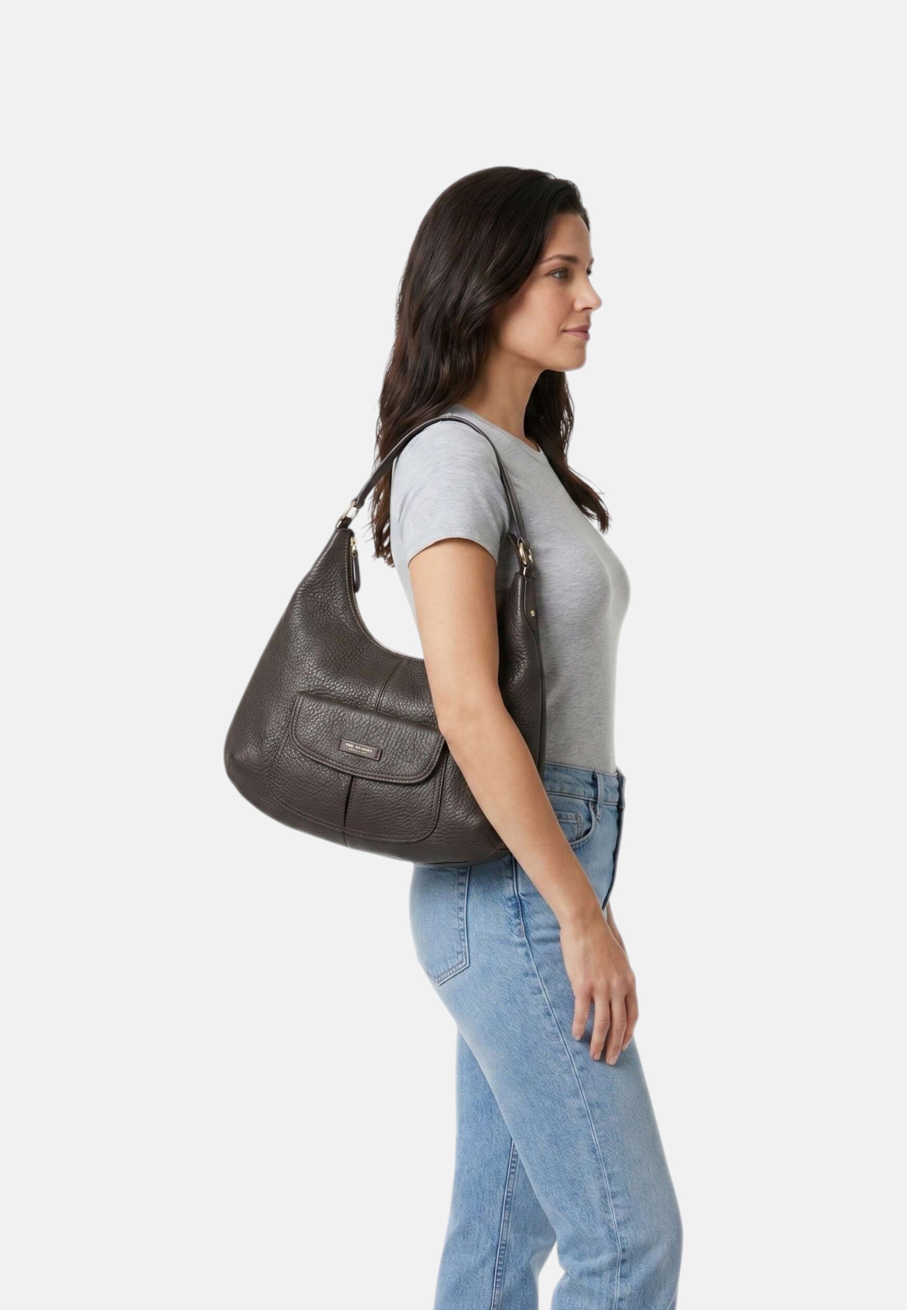 Martina borsa a spalla Grande The Bridge Moka/oro