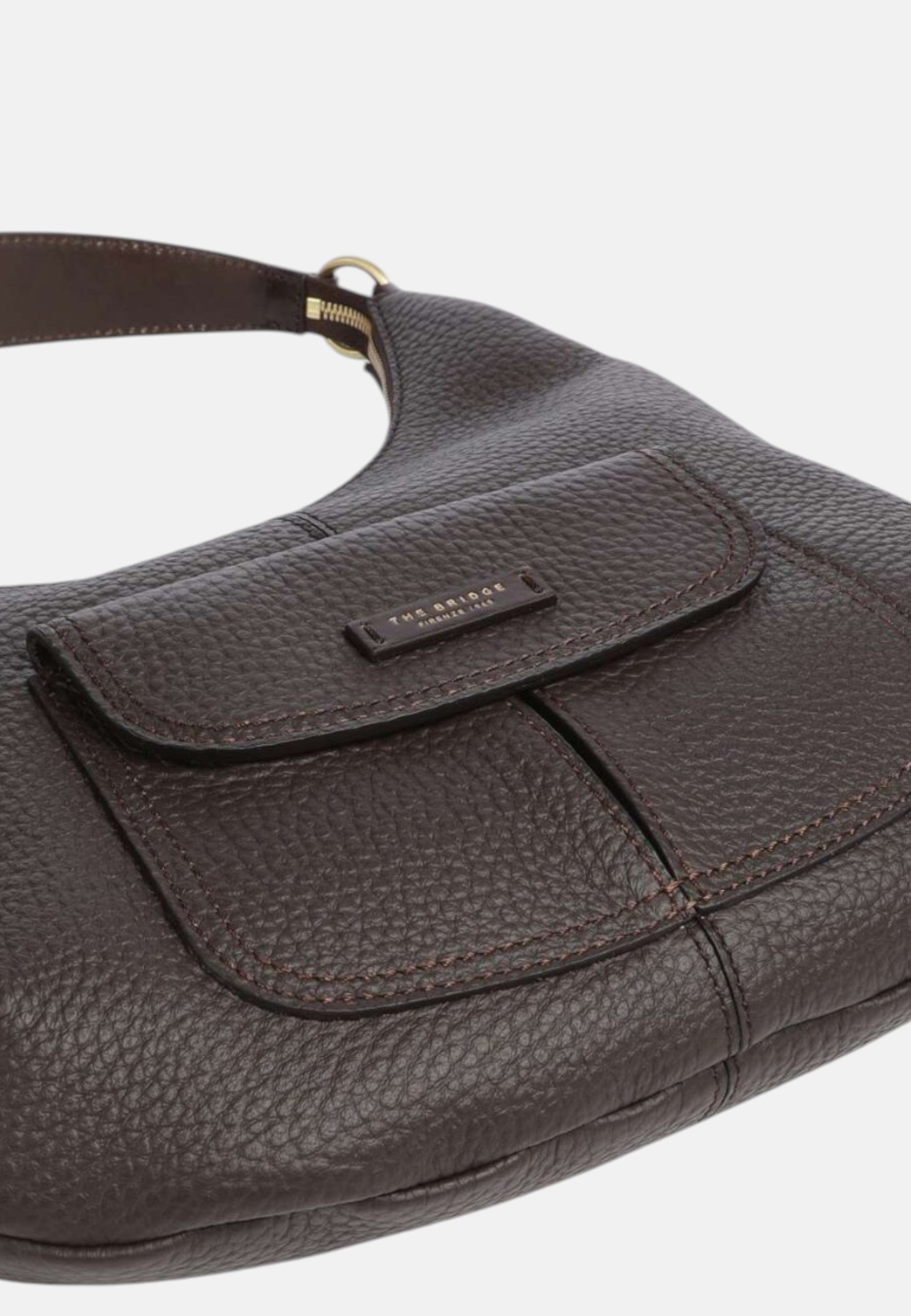Martina borsa a spalla Grande The Bridge Moka/oro
