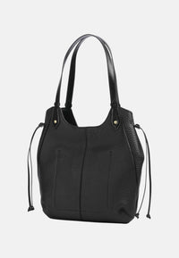 Martina Borsa hobo pelle di vacchetta The Bridge Nero/oro