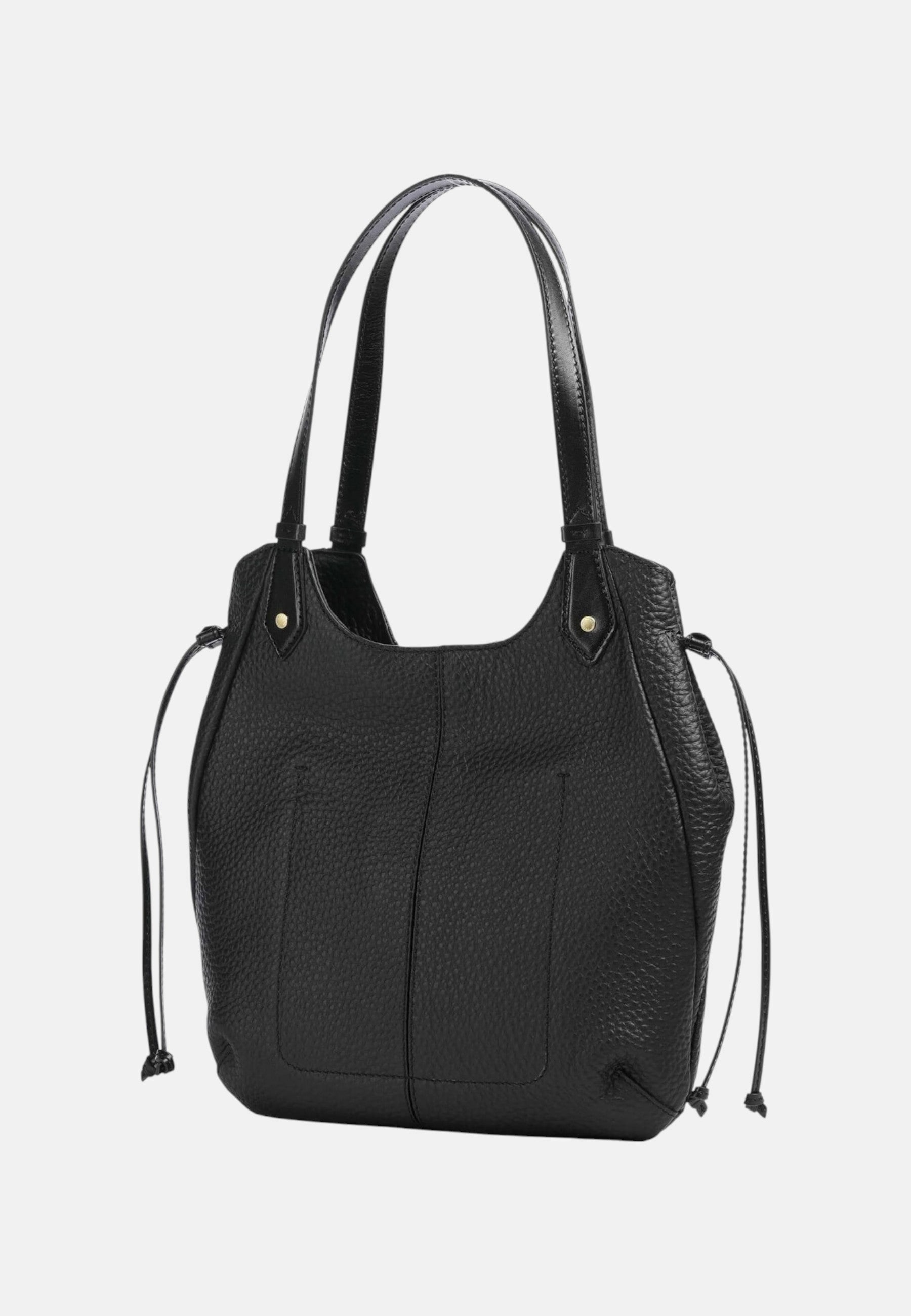 Martina Borsa hobo pelle di vacchetta The Bridge Nero/oro