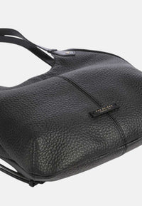 Martina Borsa hobo pelle di vacchetta The Bridge Nero/oro
